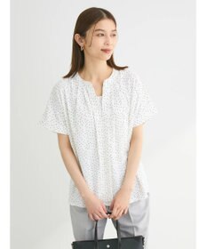 Green Parks ２ｗａｙ　フレンチスリーブ釦付ブラウソー