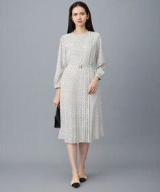 自由区 L 【19号サイズまで展開】ライトサテン ワンピース