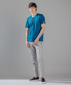 JOSEPH HOMME スビンソフトジャージー　ヘンリーネック半袖カットソー