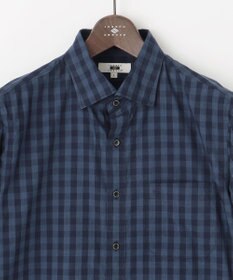 JOSEPH ABBOUD 【綿100％】メランジギンガムチェック シャツ