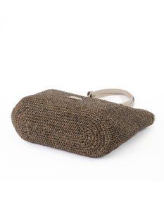 IBIZA ラフィア　セミショルダーバッグ（草木染め）