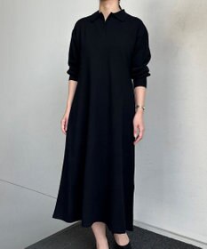 組曲 【加藤ローサさん着用】スキッパーニット ワンピース