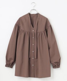 #Newans 【アイロンいらず】バストカットギャザーブラウス