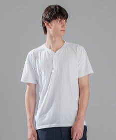 JOSEPH HOMME スビンソフトジャージー　ヘンリーネック半袖カットソー