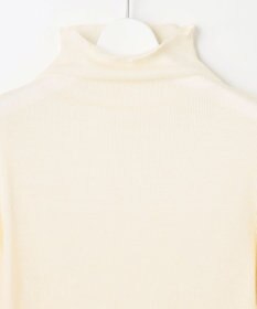 自由区 【洗える】ソフトウールリブボトルネック  カットソー