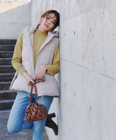 Tiaclasse 【洗える】配色切り替えニットトップス