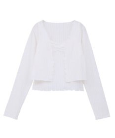 earth music&ecology 【2点セット】ＳＥＴ２点メローボレロ＋フリルキャミソール