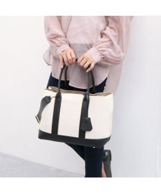 UNBILLION cachecache ショルダー付きパーテーション合成皮革トートL