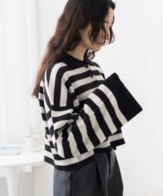 WEGO ボーダーニットポロ