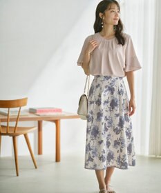 ANY SIS L 【洗える】ラッフルフレアビジュー ブラウス