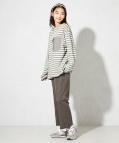 SHARE PARK LADIES 【洗える】ナチュラルワッシャー　セミフレアパンツ