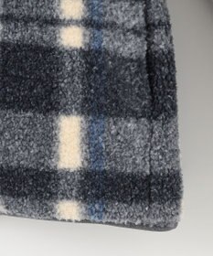 JOSEPH ABBOUD MOUNTAIN 【SPACE／UNISEX】ボアチェック ブルゾン