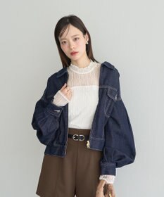 earth music&ecology レースドッキングプルオーバー