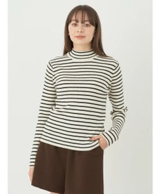 earth music&ecology やわらかタッチハイネックリブプルオーバー