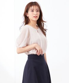 ANY SIS 【吸水速乾・UVケア・接触冷感】コンフォートジャージー ブラウス