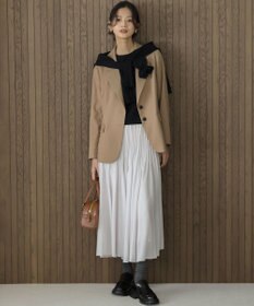 組曲 クルミボタン5分袖ニット