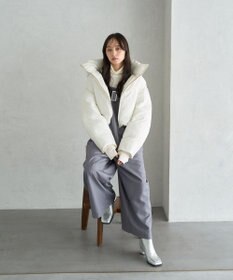 earth music&ecology 2wayパファー ショートブルゾン