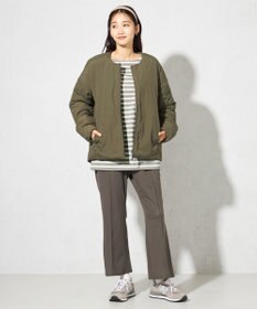 SHARE PARK LADIES 【洗える】ナチュラルワッシャー　セミフレアパンツ