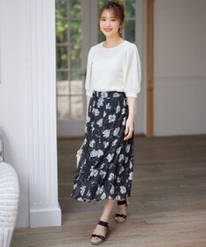 ANY SIS 【美人百花7月号掲載】ボリュームスリーブシャーリング カットソー