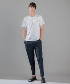 JOSEPH HOMME スビンソフトジャージー　ヘンリーネック半袖カットソー