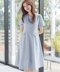 Tiaclasse 半袖サマーツイードワンピース