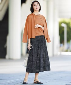 自由区 【アンサンブル対応・洗える】アセテートコットンプルオーバー ニット