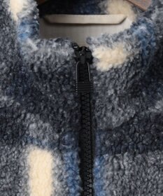 JOSEPH ABBOUD MOUNTAIN 【SPACE／UNISEX】ボアチェック ブルゾン