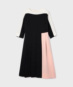GRACE CONTINENTAL カラーブロックドレス