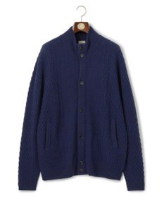 J.PRESS MEN 【KING SIZE】【Cash Lamb’s Wool】ハイネックケーブルカーディガンニット