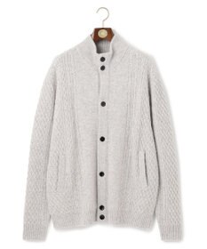 J.PRESS MEN 【KING SIZE】【Cash Lamb’s Wool】ハイネックケーブルカーディガンニット