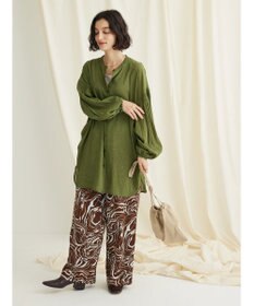 CRAFT STANDARD BOUTIQUE ウ゛ィンテージボイルソデシャーリングチュニック