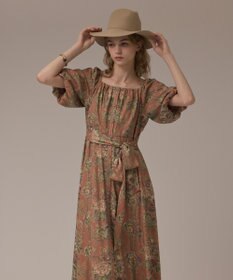 GRACE CONTINENTAL ヴィンテージフラワープリントワンピース
