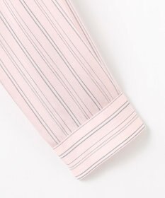 J.PRESS LADIES 【洗える】ランダムストライプ シャツカラー ブラウス