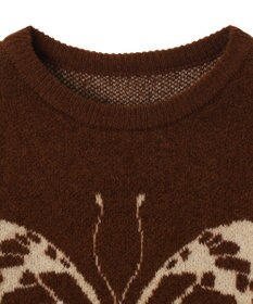 WEGO モチーフグラフィックフラッフィーニットプルオーバー