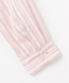 J.PRESS LADIES 【洗える】ランダムストライプ シャツカラー ブラウス