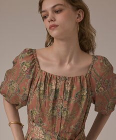 GRACE CONTINENTAL ヴィンテージフラワープリントワンピース