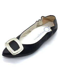 nouvelleRobe Oū 【本革・高反発】Buckle Ornament ポインテッドトゥ パンプス