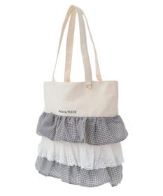 Maison de FLEUR フロントフリルトートバッグ