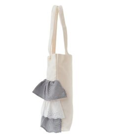 Maison de FLEUR フロントフリルトートバッグ