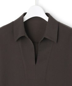 23区 ストレッチジョーゼット スキッパー ブラウス