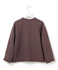 23区 S ツイーディーカラーミックス ノーカラー ジャケット