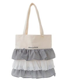 Maison de FLEUR フロントフリルトートバッグ