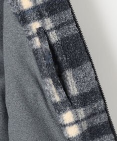 JOSEPH ABBOUD MOUNTAIN 【SPACE／UNISEX】ボアチェック ブルゾン