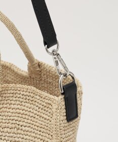 russet 《かごバッグ》インドラフィア2WAYトートバッグ(TI-368)