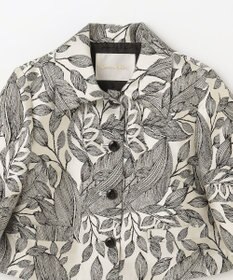 GRACE CONTINENTAL ボタニカルジャガードシャツ