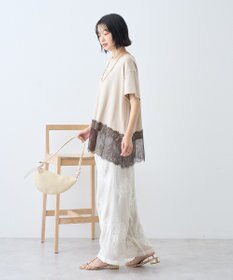 AMERICAN HOLIC 裾レース半袖プルオーバー