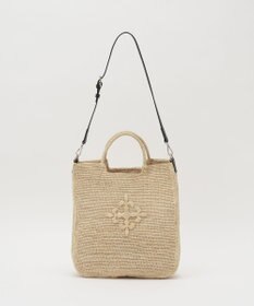 russet 《かごバッグ》インドラフィア2WAYトートバッグ(TI-368)