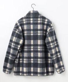 JOSEPH ABBOUD MOUNTAIN 【SPACE／UNISEX】ボアチェック ブルゾン