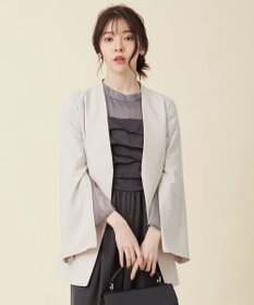 ANY SIS 【洗える】セレモニースリットスリーブ ジャケット ライトベージュ