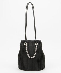 LeSportsac CHAIN CROCHET MED BUCKET/ブラッククロシェ